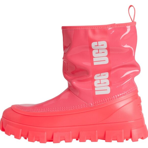 NEW UGG® Australia Classic Brellah Mini Boots - Waterproof Super Coral - Picture 5 of 9